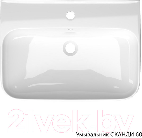 Изображение товара Умывальник Керамин Сканди 60 (с пьедесталом)