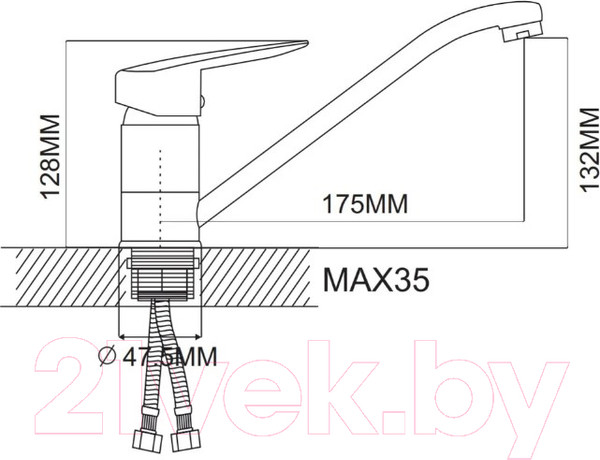 Изображение товара Смеситель Ekko by Maxonor MN4907
