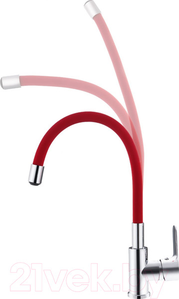 Изображение товара Смеситель Ekko by Maxonor MN70112-6 (красный/хром)