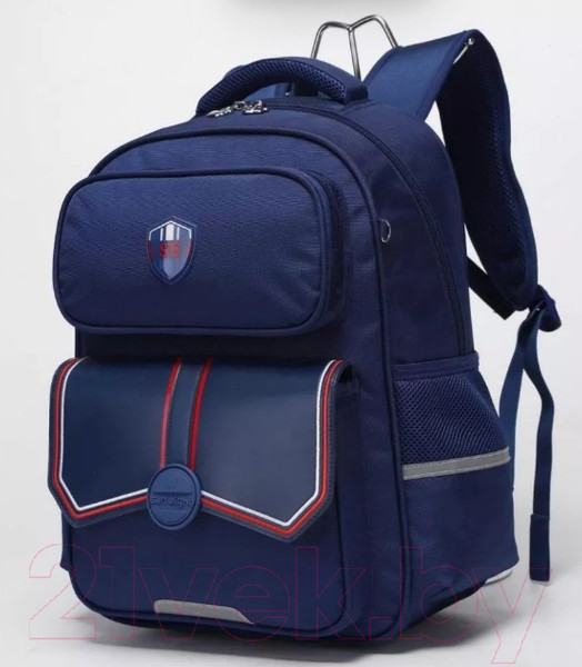 Изображение товара Школьный рюкзак Sun Eight SE-22006 (темно-синий/красный)