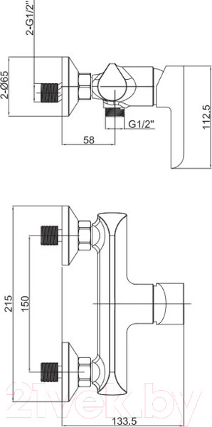 Изображение товара Смеситель Maxonor Pure Life MN9081-7 (черный)