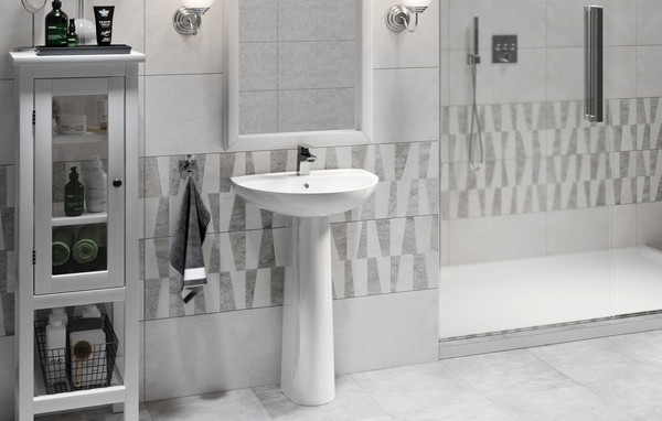 Изображение товара Умывальник Керамин Симпл 55 (с отверстием и пьедесталом)