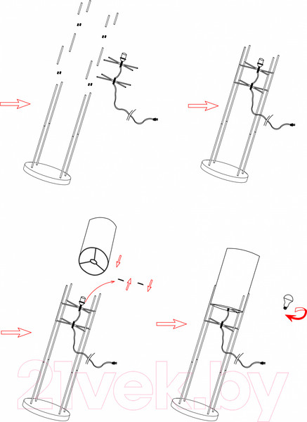 Изображение товара Торшер Rivoli Bianca D7041-502 / Б0054210