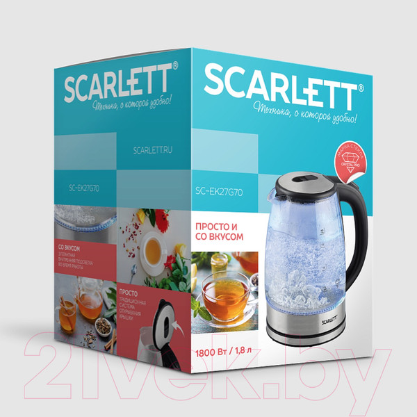 Изображение товара Электрочайник Scarlett SC-EK27G70