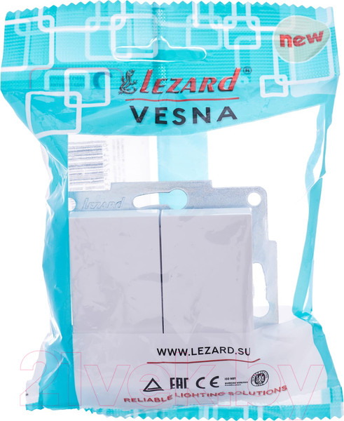 Изображение товара Выключатель Lezard Vesna 742-0288-101