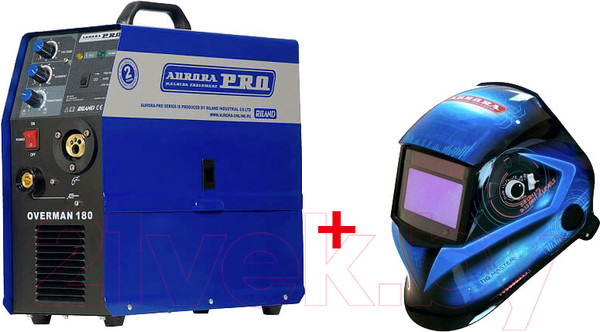 Изображение товара Полуавтомат сварочный AURORA Overman 180 + Маска Хамелеон SUN7 TIG MASTER / Overman 180+Sun7T