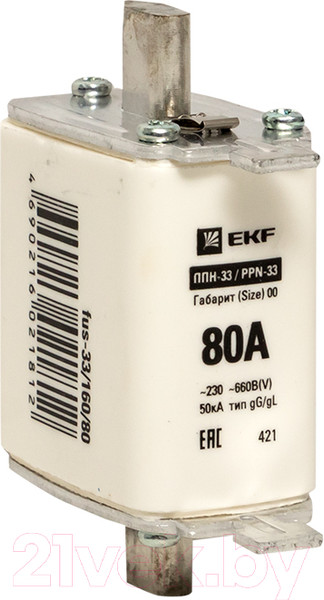 Изображение товара Предохранитель плавкий EKF PROxima fus-33/160/80