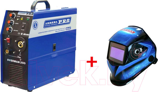 Изображение товара Полуавтомат сварочный AURORA Overman 200 + Маска Хамелеон SUN7 TIG MASTER / Overman 200+Sun7T