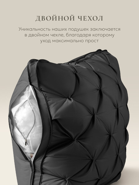 Изображение товара Подушка для сна Espera DeLux graphite 3D ЕС-5926 (45x65)