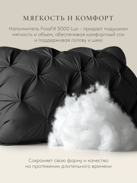 Изображение товара Подушка для сна Espera DeLux graphite 3D ЕС-5988 (65x65)