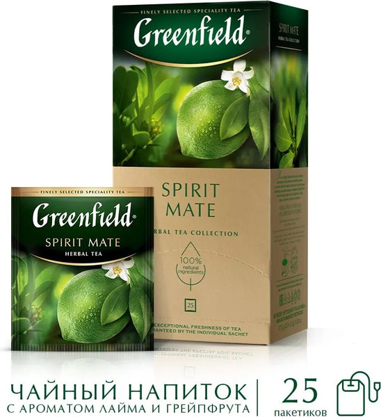 Изображение товара Чайный напиток GREENFIELD Spirit Mate (25пак)