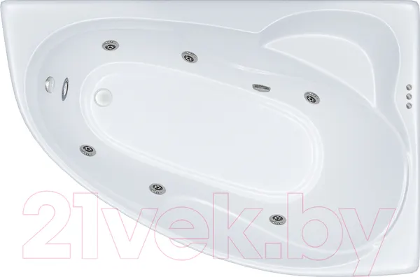 Изображение товара Ванна акриловая Triton Николь 160x100 L Экстра Релакс (с гидромассажем)