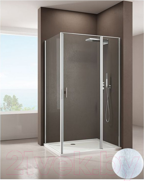 Изображение товара Душевой уголок Allen Brau Priority 160x80 / 304245 (серебро браш)