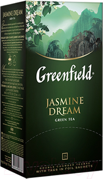 Изображение товара Чай пакетированный GREENFIELD Jasmine Dream зеленый (25пак)