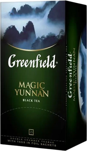 Изображение товара Чай пакетированный GREENFIELD Magic Yunnan черный (25пак)