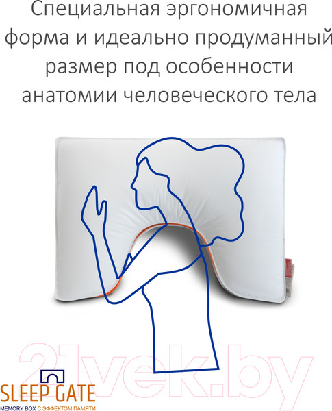 Изображение товара Подушка для сна Espera Sleep Gate Memory Box MB-5445 (50x70)
