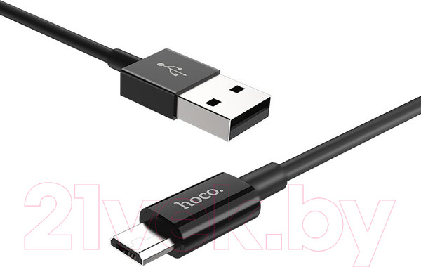 Изображение товара Кабель Hoco X23 Skilled AM-microBM (1м, черный)