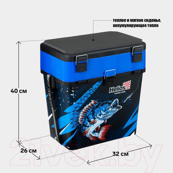 Изображение товара Ящик рыболовный Helios HS-IB-19-IFB