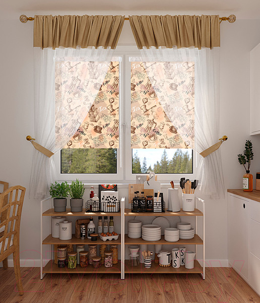 Изображение товара Рулонная штора LEGRAND Бона 98x170 / 58099420 (бежевый)