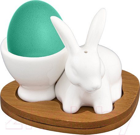 Изображение товара Подставка для яйца Elan Gallery Белый кролик / 540106