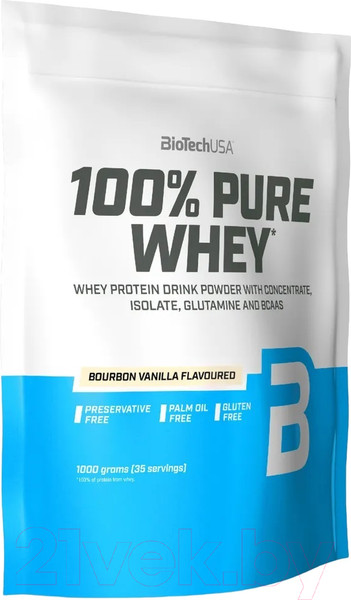 Изображение товара Протеин BioTechUSA 100% Pure Whey (1кг, ваниль)