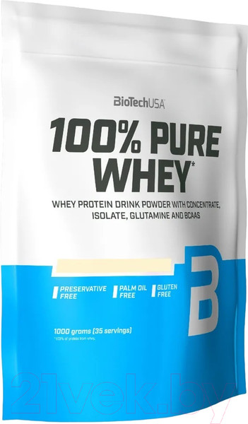 Изображение товара Протеин BioTechUSA 100% Pure Whey  (1кг, нейтральный)