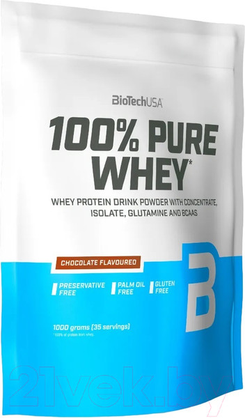 Изображение товара Протеин BioTechUSA 100% Pure Whey (1кг, шоколад)
