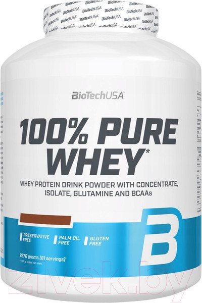 Изображение товара Протеин BioTechUSA 100% Pure Whey  (2270г, кокос-шоколад)