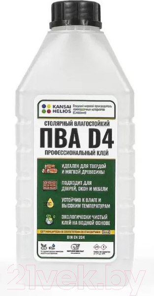 Изображение товара Клей HELIOS ПВА D4 A00021919 (1кг)