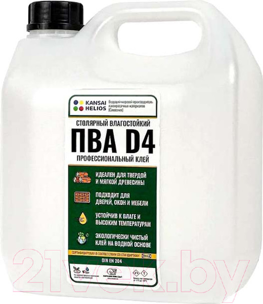 Изображение товара Клей HELIOS ПВА D4 A00021920 (3кг)
