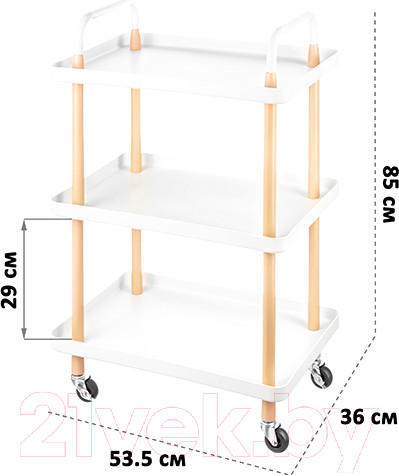 Изображение товара Этажерка Elan Gallery 240233 (белый)