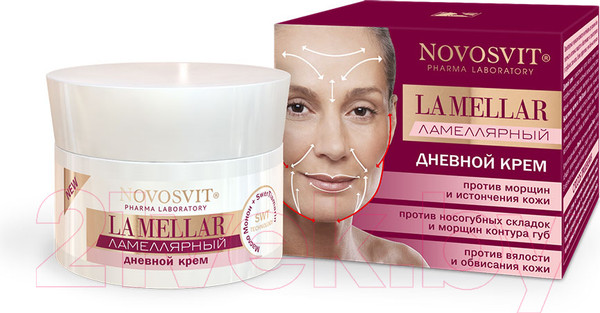 Изображение товара Крем для лица Novosvit La Mellar Против морщин и истончения кожи Дневной (50мл)
