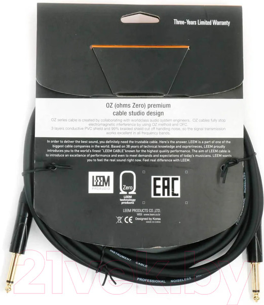 Изображение товара Кабель гитарный Leem GCI-5 (5м)