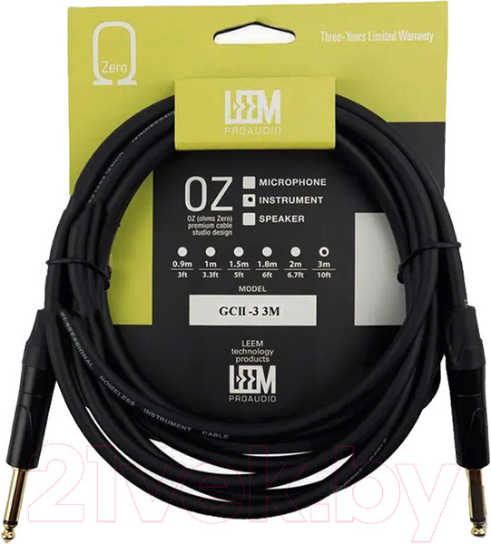 Изображение товара Кабель гитарный Leem GCI-3 (3м)