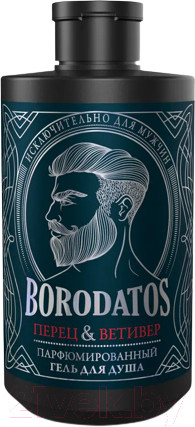 Изображение товара Гель для душа Borodatos Перец ветивер Парфюмированный (400мл)