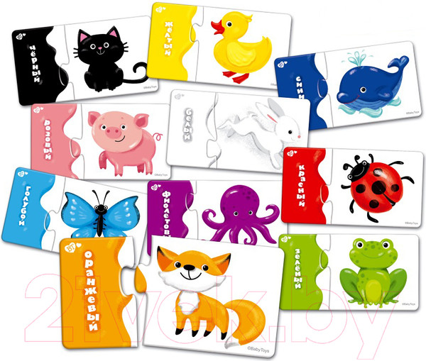 Изображение товара Развивающая игра Baby Toys Учим цвета / 02515 (20эл)