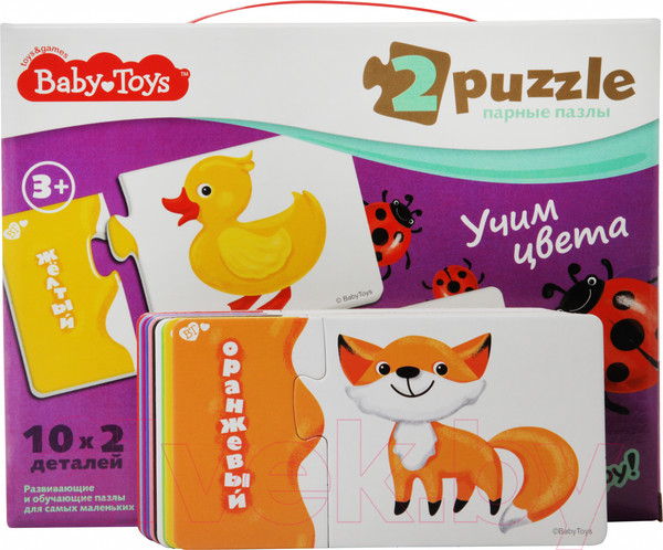 Изображение товара Развивающая игра Baby Toys Учим цвета / 02515 (20эл)