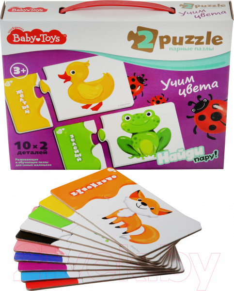 Изображение товара Развивающая игра Baby Toys Учим цвета / 02515 (20эл)