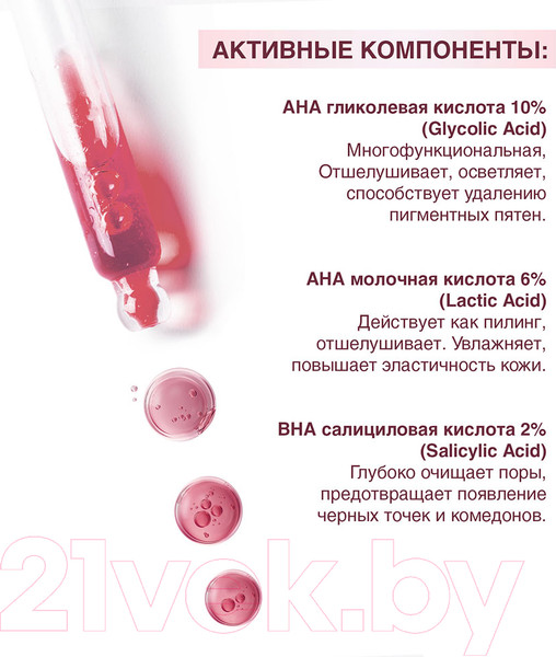 Изображение товара Сыворотка для лица Novosvit Гликолевая интенсивный пилинг 18% (25мл)