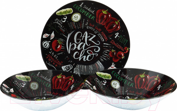 Изображение товара Набор салатников Appetite Gazpacho ST-05-GZ (3шт)