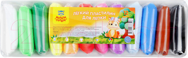 Изображение товара Пластилин легкий Мульти-пульти ЛП_40359 (12цв)