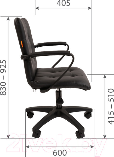 Изображение товара Кресло офисное Chairman 030 (ткань Т-10 бежевый/пластик/ролик PU)
