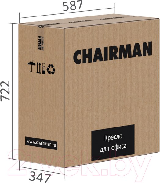 Изображение товара Кресло офисное Chairman 030 (ткань Т-10 бежевый/пластик/ролик PU)