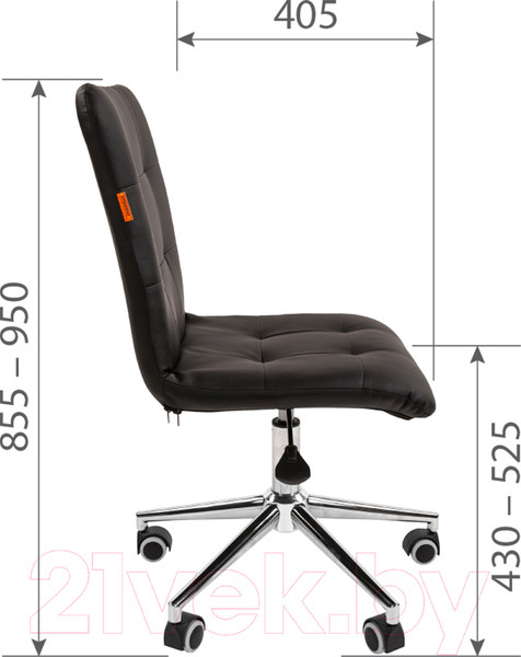 Изображение товара Кресло офисное Chairman 030 (ткань T-75 бирюзовый/хром)