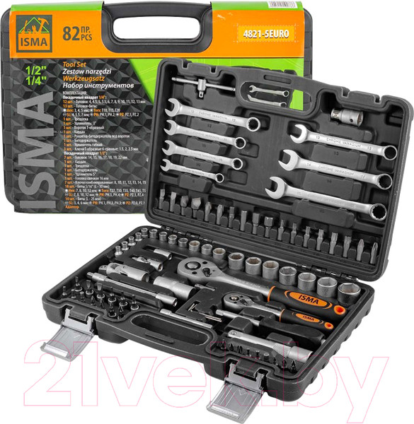 Изображение товара Универсальный набор инструментов ISMA 4821-5EURO
