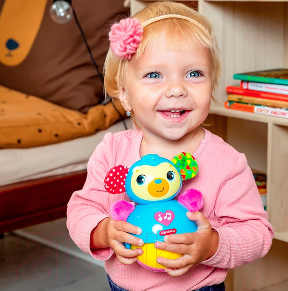 Изображение товара Развивающая игрушка Азбукварик Обезьянка. Неваляшка-покатушка / 2767