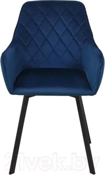 Изображение товара Стул СоюзРегионПоставка Бостон СРП-156 (муар черный/велюр Velluto 25 синий)