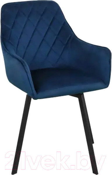 Изображение товара Стул СоюзРегионПоставка Бостон СРП-156 (муар черный/велюр Velluto 25 синий)
