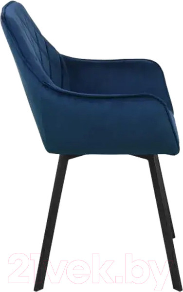 Изображение товара Стул СоюзРегионПоставка Бостон СРП-156 (муар черный/велюр Velluto 25 синий)