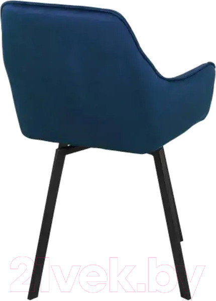 Изображение товара Стул СоюзРегионПоставка Бостон СРП-156 (муар черный/велюр Velluto 25 синий)